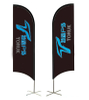 Custom Logo Teardrop Beach Flag Advertising Flying Banner