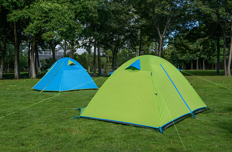 2016 New 4 Person 2 Layers Camping Tent,outdoor Tent with With Aluminum Alloy Poles