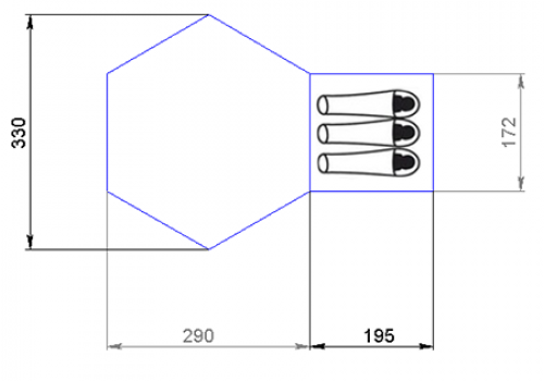 Pop up family tent multi tent for 6-8 persons 