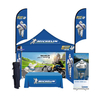 Pop Up Canopy Marquee Custom Logo Printed Trade Show Advertising Folding Tent with Flag