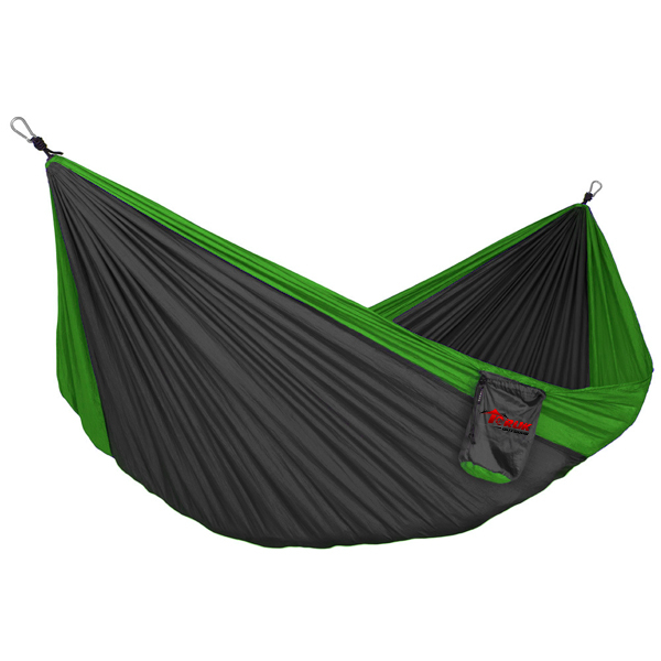  Nylon Double Portable Folding Hammock with Heavy Duty Triple Interlocking Stitching