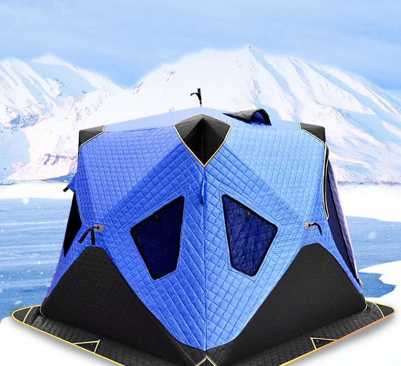 Winter Ice Fishing Shelter with Thermal Layer Pop Up Tent 