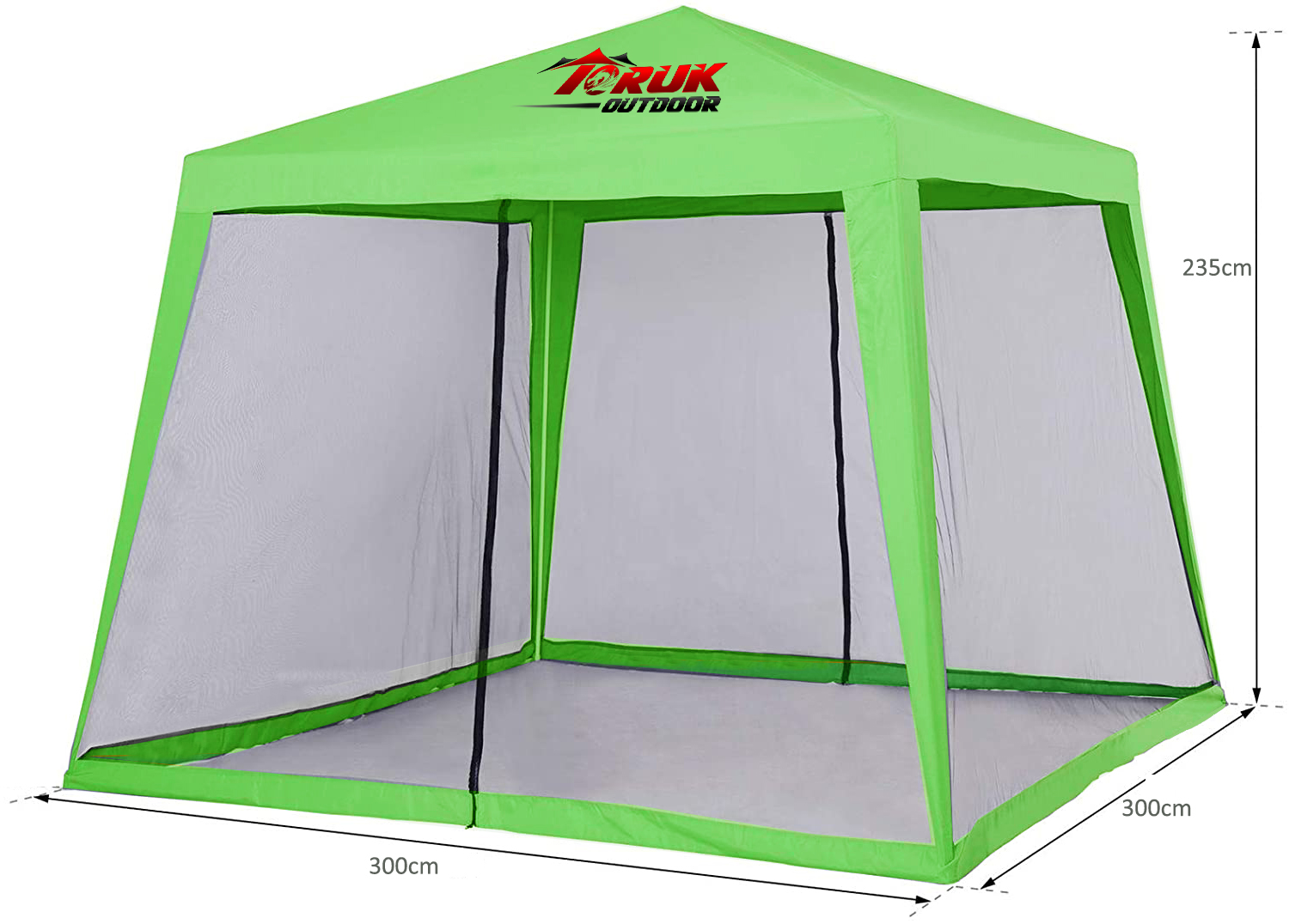 3x3m Screen Sun Shelter with Mesh Walls Canopy Tent
