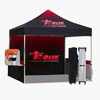 Pop Up Canopy Marquee Custom Logo Printed Trade Show Advertising Folding Tent with Flag