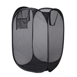 Pop Up Folding Laundry Basket with Durable Mesh