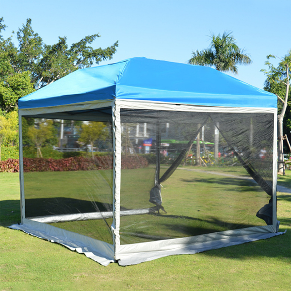 3x3m Pop Up Folding Tent with Mesh Side Wall for Camping