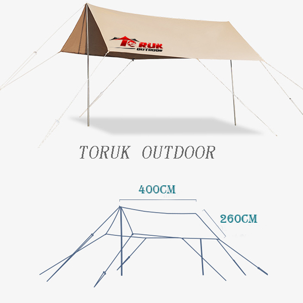 Canvas Tarp Tent Lightweight for Camping, Backpacking And Outdoor Adventure