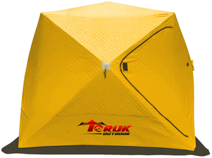 Ice Fishing Tent 5-6 Persons Waterproof with Thermal Layer Ventilation Windows Carrybag