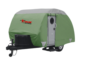  Waterproof Superior Teardrop Travel Trailer Storage Cover Fits Up To 18' 8" Long And 6' Wide