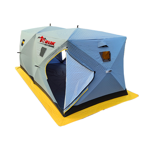 Double Room FatFish Series Pop-Up Portable Ice Fishing Shelter for 6-8 Persons 