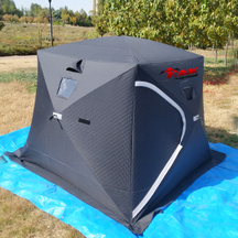 Pop Up Portable Ice Fishing Shelter with Thermal Layers for 3-4 Persons