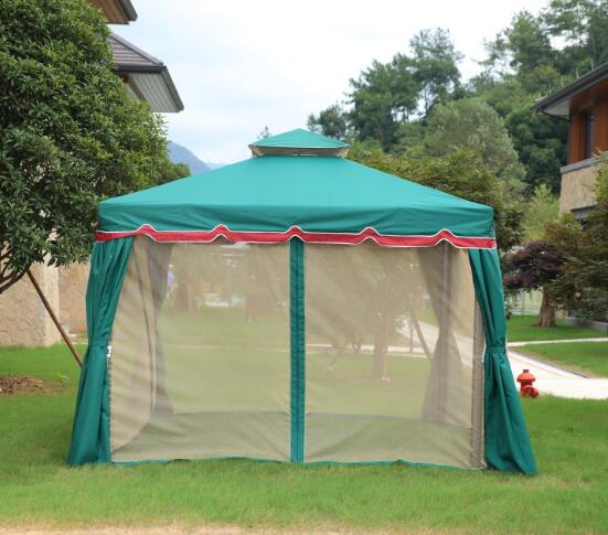 Aluminum Alloy Frame Easy Assembling Outdoor Rome Garden Luxury Gazebo with Mosquito Net