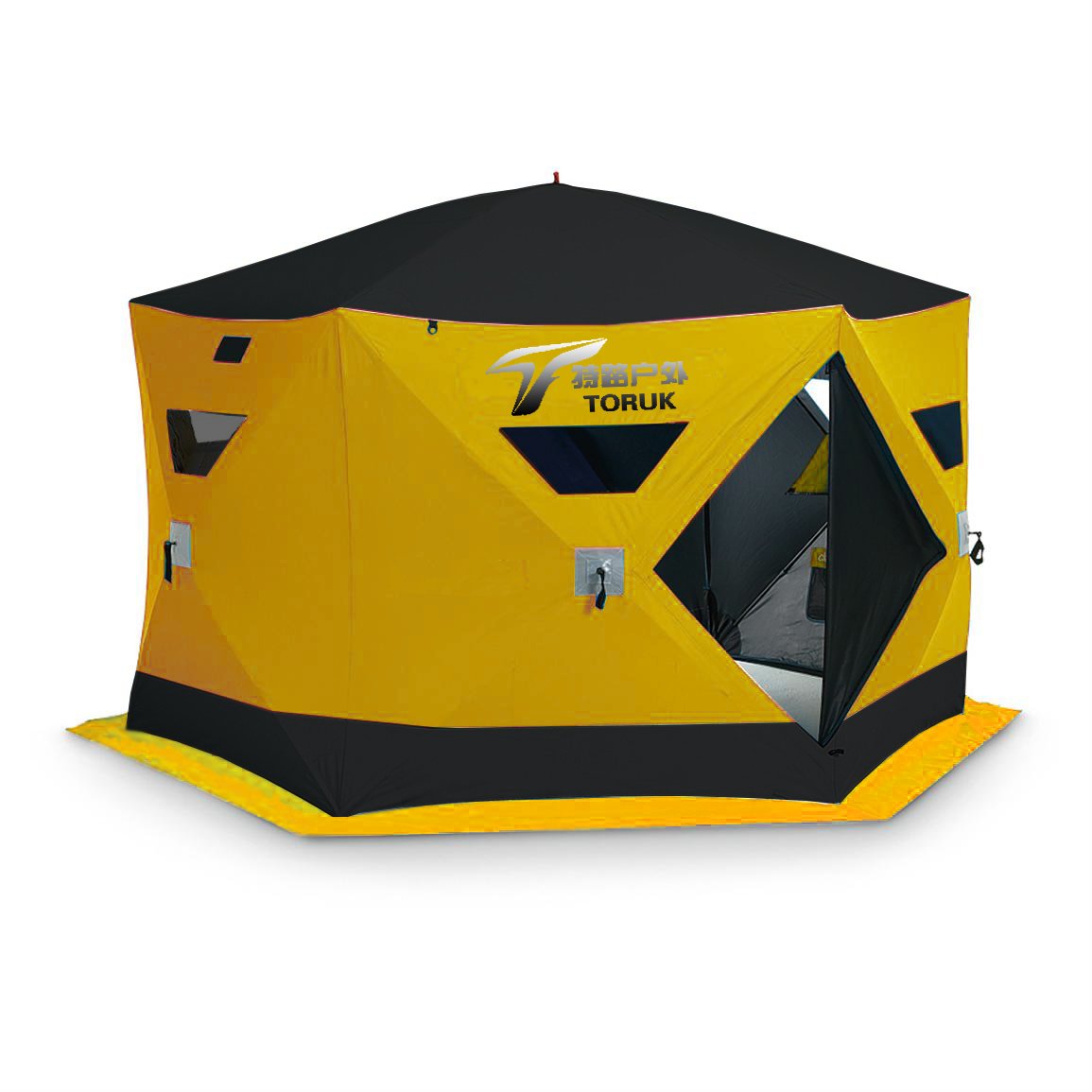 Quick Set Up 6-man Fish Inn Chalet Ice Fishing Shelter 