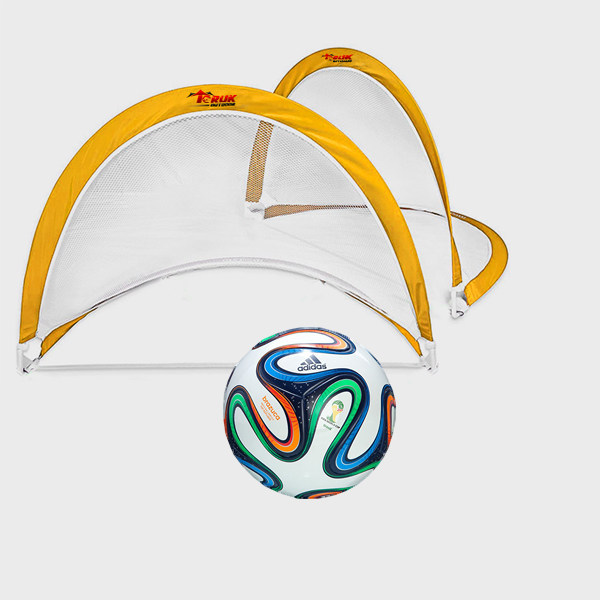 Collapsible Soccer Goal Set Instant Pop Up Football Goals for Playground Back Yard 