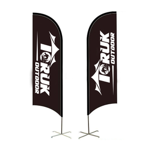 Custom Feather Teardrop Flag Banners for Racing And Display 