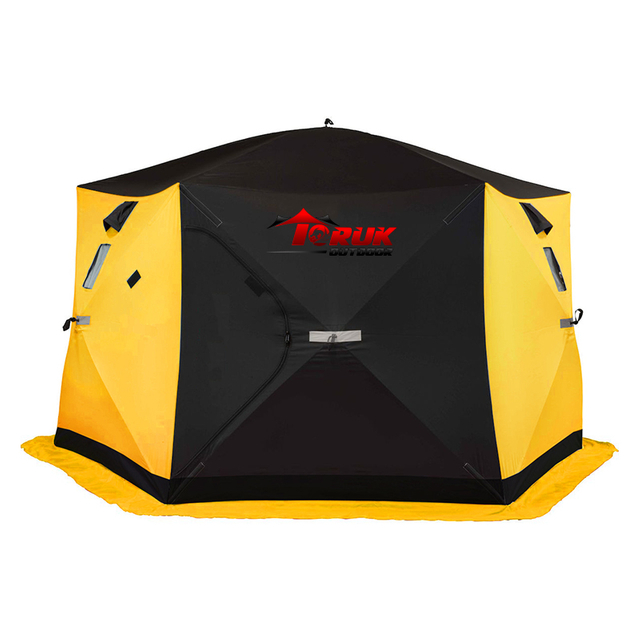 Toruk Portable Hub Style Fishing Shelter with 6 Sides Walls 