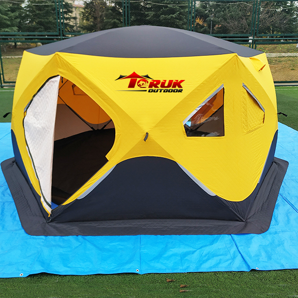 High Quality Ice Fishing Tent 6 Walls with Thermal Layers 