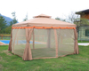Aluminum Alloy Frame Easy Assembling Outdoor Rome Garden Luxury Gazebo with Mosquito Net