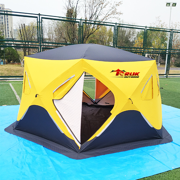 High Quality Ice Fishing Tent 6 Walls with Thermal Layers 