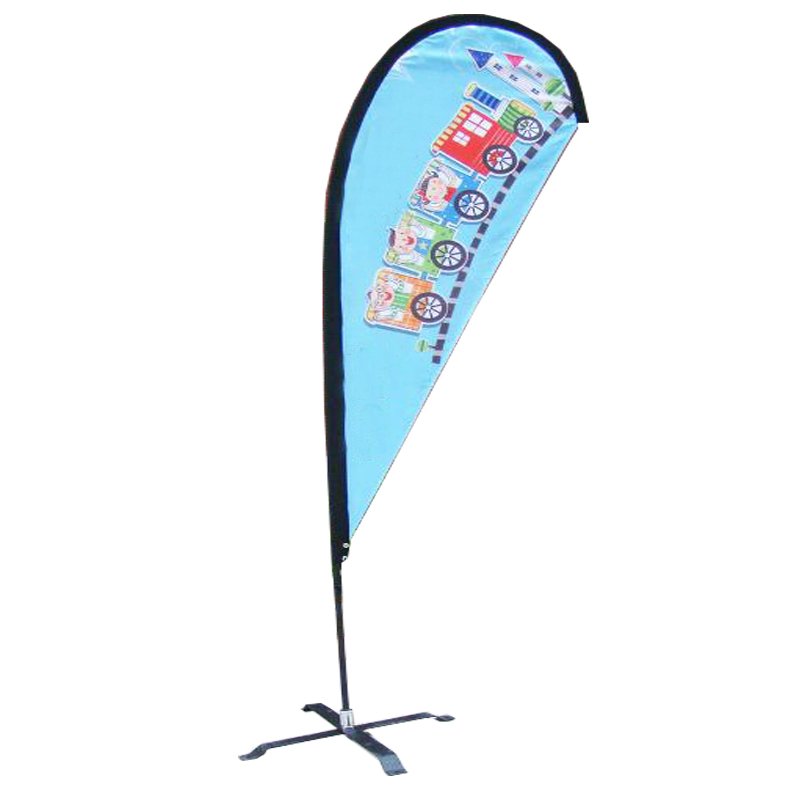 Custom Logo Teardrop Beach Flag Advertising Flying Banner