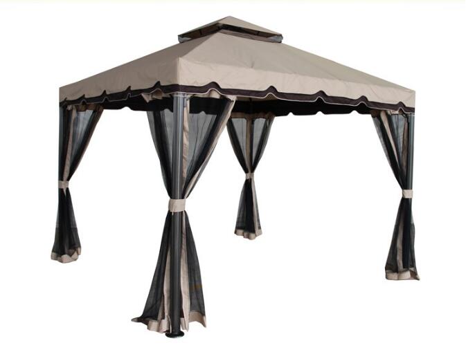 Aluminum Alloy Frame Easy Assembling Outdoor Rome Garden Luxury Gazebo with Mosquito Net