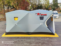 Double Room FatFish Series Pop-Up Portable Ice Fishing Shelter for 6-8 Persons 