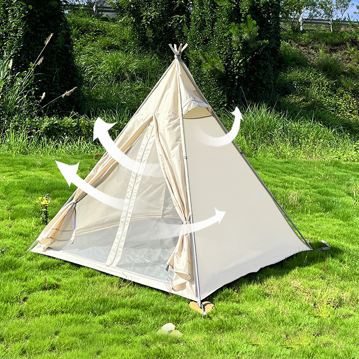 Teepee Tent for Adult Tipi for Wedding Party Photo Prop Beach Tent