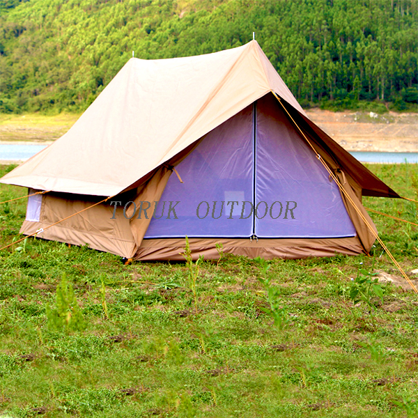 Luxury Dream House Cotton Canvas Family Camping Bell Tent Outdoor Waterproof 